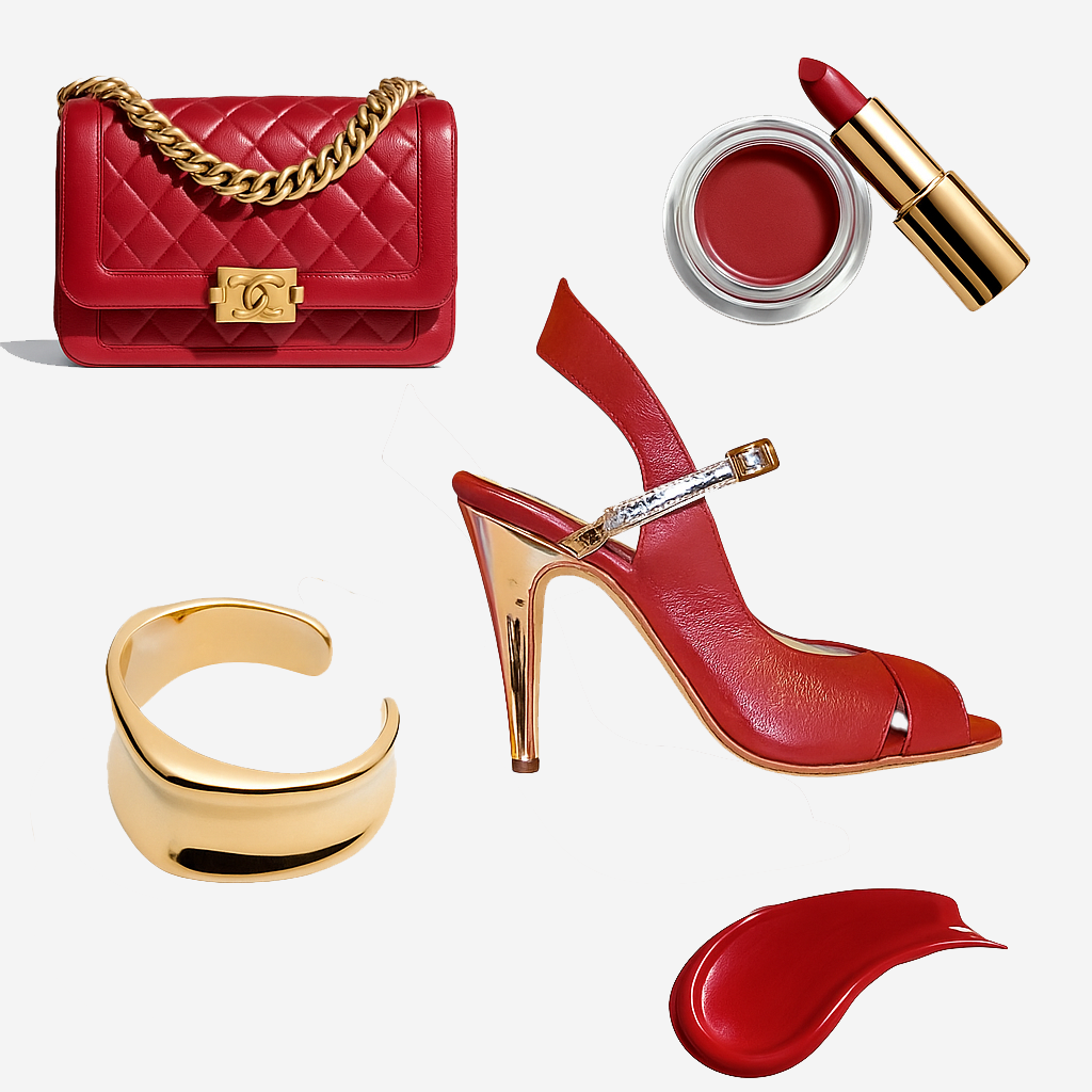 Tina Red/Gold - Tango shoes